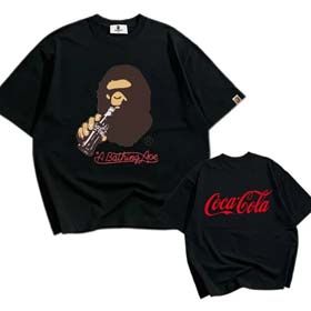 APE Brief Paar halbärmelige Affe Rundhalsdruck kurzärmeliges T-Shirt(18 Styles)-1805  