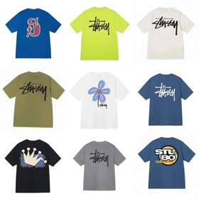 STU Summer print design graffiti unisex kurzärmeliges T-Shirt-1878  