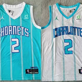 NBA LaMelo Ball Nr. 2 Hornets Jersey gesticktes Basketballtrikot (2 CP) -2026  