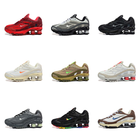 Supreme x Nike Shox Ride 2 komfortable und trendige Low-Top Casual Laufschuhe-2664  