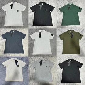 Stone Isdrey kurzärmeliges T-Shirt Poloshirt neues Licht und atmungsaktives-2794  