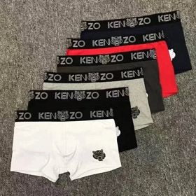KENZO modische große Logo gestickte Tiger Kopf Slips Boxer Slips Unterwäsche 2PCS-2406  